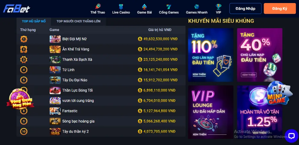 Khuyến mãi hấp dẫn v999 app